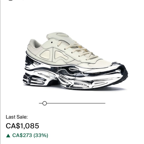COPY - Raf Simons Cream and Metallic chrome sneakers - Picture 7 of 7